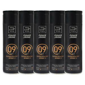 미쟝센 파워 스윙 슈퍼 스트롱 스프레이9 200ml x5