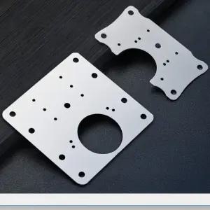 [5개묶음] 경첩 보강판 문짝 수리 스텐평철 싱크대 보강판 경첩수리