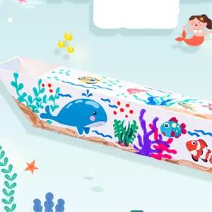 바다동물 스티커 종이 잠수함 망원경 잠망경 만들기 키트 엄마표놀이 영아