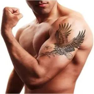 갱스터 동물 타투 스티커 팔 반팔 가슴 등 문신 판박이 헤나