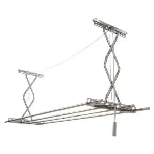 리빙코아 자바라형 천정건조대 스텐 (WFGT6BL)