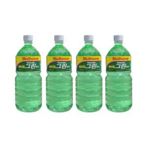 불스원 레인OK 에탄올 그린워셔액 1.5L 4개