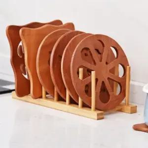 주방 거치대 접시꽂이 원목 접시 나무 접시꽂이 그릇꽂이 그릇정리대 접시정리대