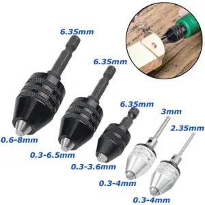 어댑터 드릴척 Keyless 키리스 라운드 육각 생크 드릴 Keyless 드릴척 어댑터 키리스 라운드