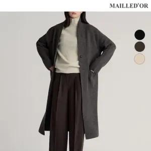 [홈쇼핑인기]마예도르 울 캐시미어 블렌디드 롱 니트코트