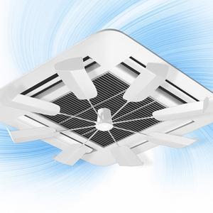 무타공 실링팬 천장형 시스템에어컨 거실 바람막이 날개 가림막 윈드바이저 바람개비