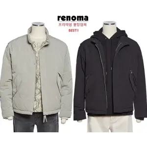 [롯데백화점]레노마 겨울2종 프리미엄 안감기모 블랙 라이트카키 퀼팅점퍼RPBU6364AAS LDA