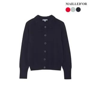 [홈쇼핑인기]마예도르 라쿤 울 블렌드 카라 버튼 가디건