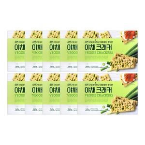 대파향 야채 크래커 대용량 개별포장 쿠키 340g x 10개