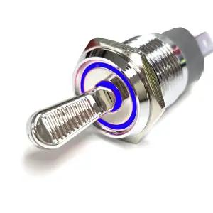 차량용 스위치 자동차 12V 24V LED 토글스위치 16mm MGS-35 블루