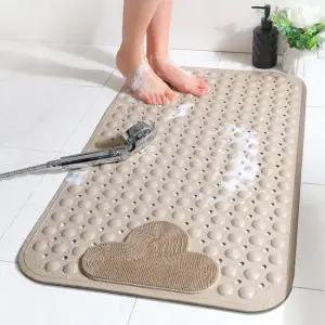 구름 흡착식 미끄럼방지 욕실매트 대형 80x50cm 욕조 논슬립 흡착식 발판