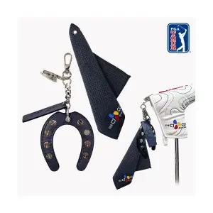 더 씨제이컵 골프 퍼터키퍼 말발굽 집게 커버홀더 릴클리너 세트 (이니셜 각인)