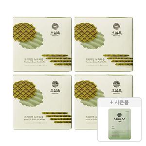 오설록 프리미엄 녹차와플 72g, 4개 + 증정(세작 1입, 1개)
