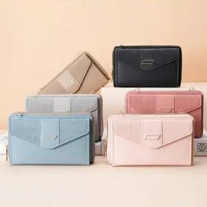 [QNTS3555_58]여성 미니크로스백 장지갑 핸드폰지갑 2단