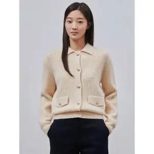 [빈폴레이디스]울 혼방 아우터형 카디건 아이보리 (BF4X5AC050)