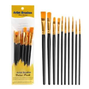 가볍고 부드러운 수채화 미술 붓 10종 세트 미술 재료 준비물