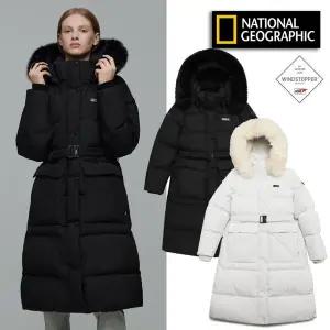 내셔널지오그래픽 N244WDW320 여성 아틀라스 윈드스토퍼 BY GORE-TEX LABS 롱기장 구스 다운 점퍼