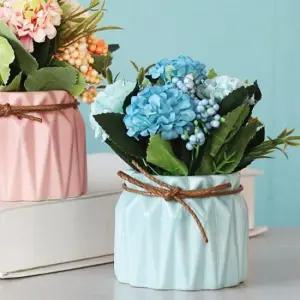 화분 수국 플로 맨틱 미니화분 조화 블루 미니조화 조화꽃 조화화분