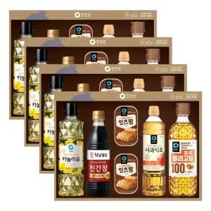 대상 청정원 스페셜 S호 선물세트 4개 / 추석 명절 선물
