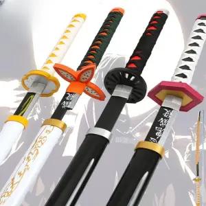귀멸의 칼날 목검 일륜도 탄지로 젠이츠 이노스케 무이치로 시노부 코스프레 소품