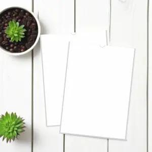 세모네모 POP부착용 B4 아크릴 전단지 꽂이 단면 투명 게시판 팜플렛 안내판 쇼케이스