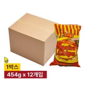리코스 라운드 나쵸칩 454g X 12개 한박스