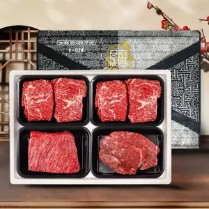 녹진한우 1등급 한우 선물세트 1.6kg 불고기+불고기+국거리+장조림 (팩당 400g)