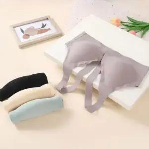 여성 속옷 심리스 노와이어 앞후크 브래지어 언더웨어 (WFJOOXC)