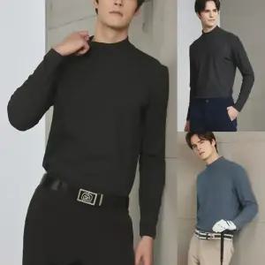 남자 고기능성 하프넥 양기모 골프이너 실내연습장 시니어 셔츠 고급