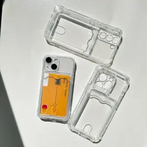 카드 슬림젤리 투명 아이폰17 갤럭시 캐릭터 폰케이스 실리콘 젤리 투명
