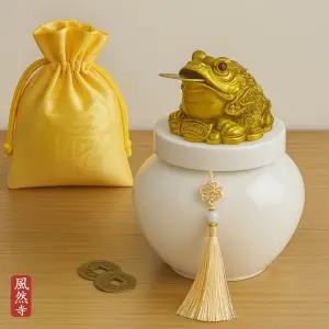 제너럴케이 소금단지항아리 현관 풍수지리 삼족두꺼비 복주머니 집들이선물