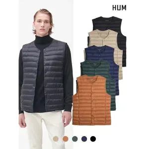 [HUM]남) 라운드넥 덕다운 경량베스트(FHOWCVE141P)_1