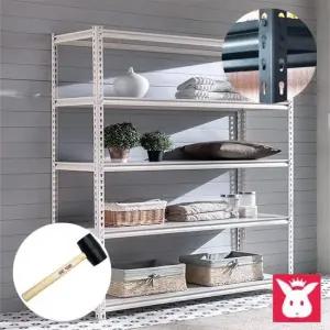 토토홈랙S 900X400X기둥1800 3단4단5단 베란다펜트리 조립식선반 마트진열대 베란다선반장