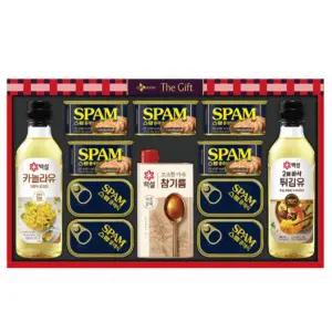 CJ 특별한선택 CC-6호 선물세트 카놀라유 참기름 튀김유 스팸 추석 명절 코스트코