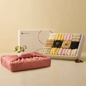 [롯데백화점]강릉은정한과 강릉은정한과 해당화 3단 한과 선물세트+보자기 포장