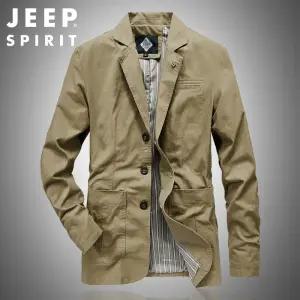 JEEP SPIRIT 남자 코튼 재킷 가을 비즈니스 캐주얼 정장 재킷