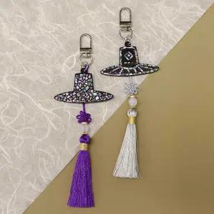 조선의 멋, 자개 갓 키링 만들기 DIY키트 외국인 친구 선물 케데헌 굿즈 솜씨키트