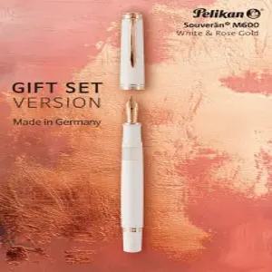 펠리칸 M600 화이트 로즈골드 만년필