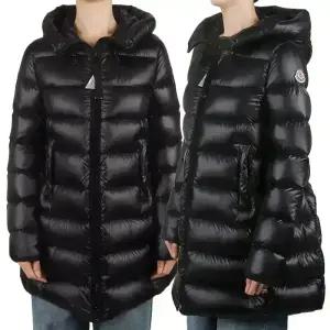 몽클레어 25FW 여성 로고 다운 패딩 블랙 1C00012 597YG 999