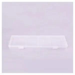 투명 긴사각 수납 케이스 중형 긴사각납작수납함 롱사각보관함 긴사각보관함 납작사각수납함 미술붓보관함
