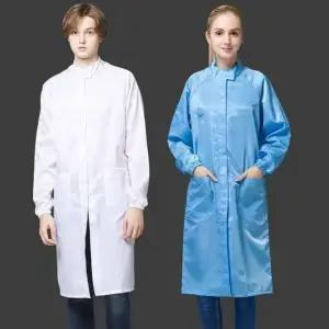 정전기 방지 작업복 클린룸 보호복 방진복 공장 옷 남성 (WFK5Y2Q)