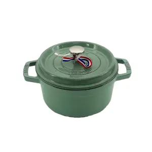 스타우브 B품 원형 꼬꼬떼 세이지그린 20cm 인덕션 무쇠 주물냄비