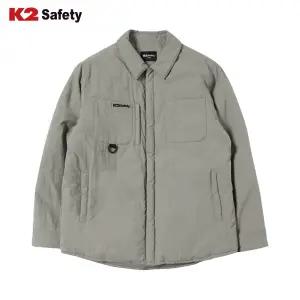 케이투세이프티 JK-F2108 라이트그레이 패딩 동계자켓