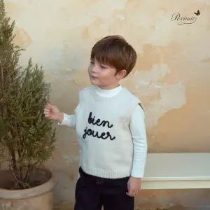 [대구백화점] [페리미츠]겨울 아동 레터링 니트 베스트 조끼(P2541K411)