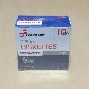 SkilCraft/3.5인치 플로피디스켓 1.44MB 2HD 블랙 10장/미개봉