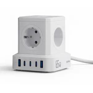 큐브멀티탭 AC490 4000W 고용량멀티탭 USB고속충전기 멀티콘센트