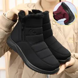 남성 여성 커플 패딩 방한화 털신발 앵글부츠 슬립온 겨울 패딩슈즈 따뜻한 방한부츠 방수 신발