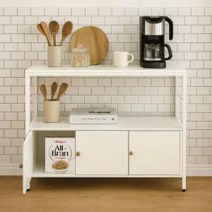 /가구느낌 복 주방수납장 전자레인지 선반 1200x350