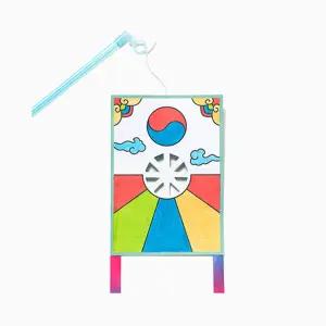 민화샵 막대기 전통 미니연 만들기 세트 방패연 UDPOM0122 혼합색상 10세트