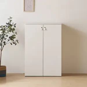 우아미가구 고인엘 다용도 2단 4칸 높은 수납장 800